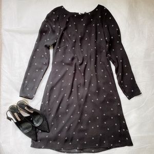 H&M Polka Dot Style Long Sleeve Dress Size 2 (EUC)
